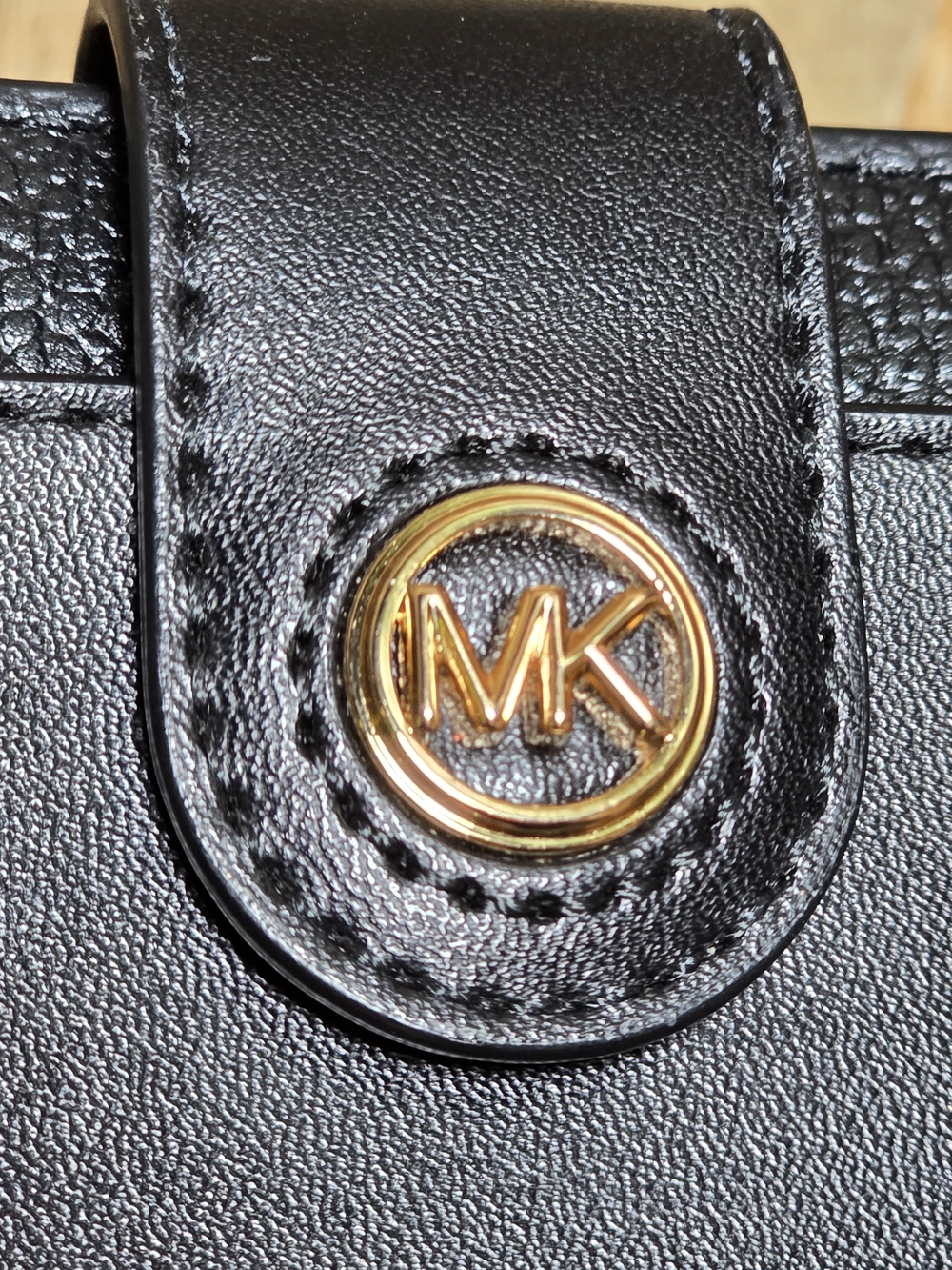 NWOT Michael Kors Black Pebble Leather Continental Wallet - Picture 3 of 11